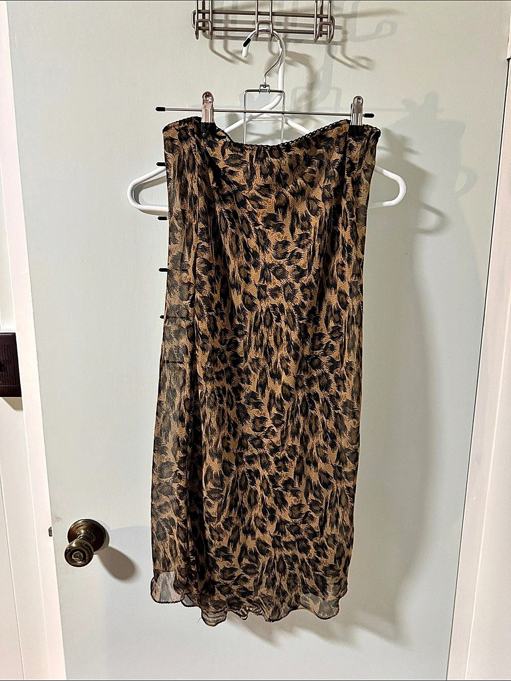Animal Print Midi skirt in Brown & Black Like New